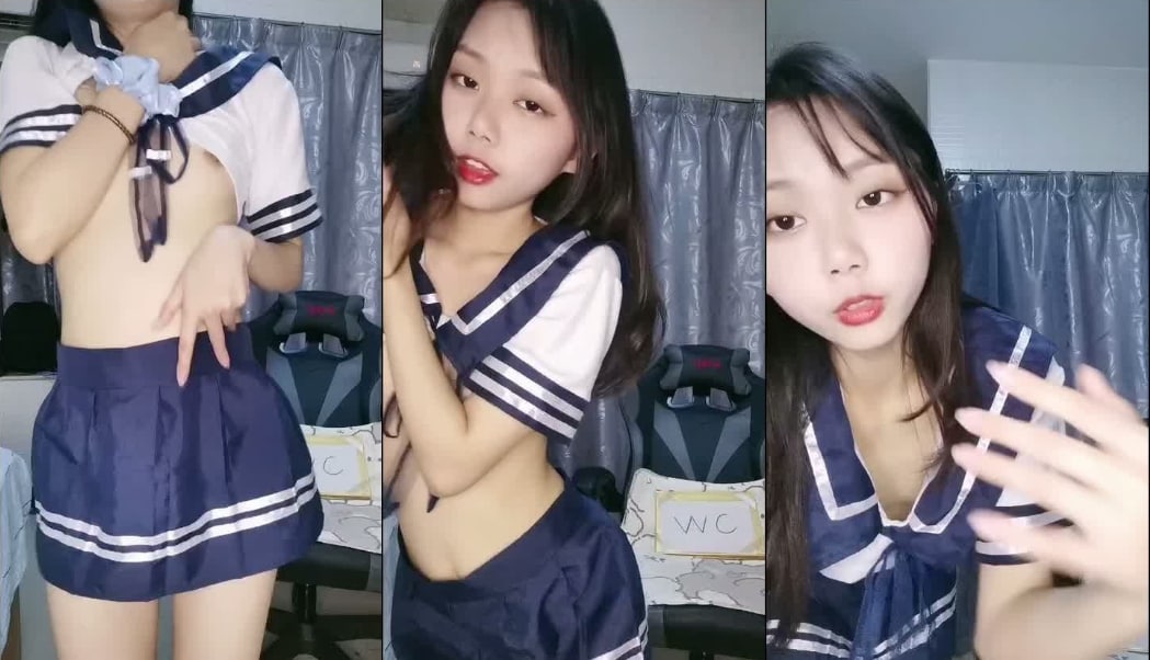 国产精品邻家呆萌19美少女！越来越骚！刚买的学生制服，性感链子内裤，假屌抽插粉嫩小穴[]